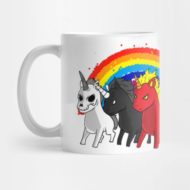 Unicorn Apocalypse Rider Rainbow joke gift by Kink4on